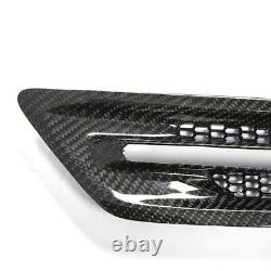 Real Carbon Fiber Air Flow Side Fender Vents Mesh Grille for BMW 5 F10 M5 Sedan
