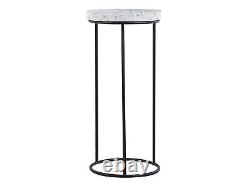 Set of 3 Side Tables Granite Effect TEXON