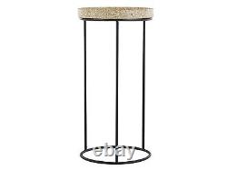 Set of 3 Side Tables Granite Effect TEXON