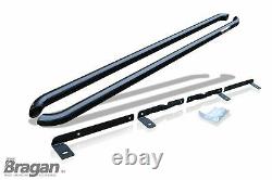 Side Bars Curved To Fit Volkswagen Transporter T5 10 15 SWB Stainless BLACK
