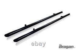 Side Bars For Nissan Primastar SWB 2022+ Tubes Steel Skirts Powder coated BLACK