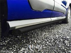 Side Bars For Opel Vauxhall Combo LWB 2019+ BLACK Powder Coated Stainless Steel