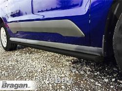 Side Bars For Peugeot Expert Tepee SWB 2007-2016 Polished Stainless Tubes BLACK