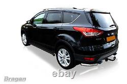 Side Bars To Fit Ford Kuga 2008 2013 Stainless Steel Metal Accessories BLACK