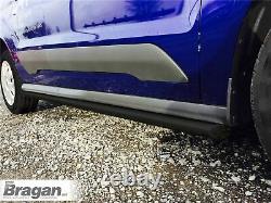 Side Bars To Fit Volkswagen Caddy Maxi 2010 2015 LWB Van Stainless Steel BLACK