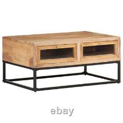 Solid Acacia Wood Coffee Table Wooden Side End Couch Desk Living Room vidaXL