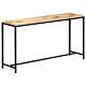 Solid Rough Mango Wood Console Table 140cm Side Dressing Display Stand vidaXL