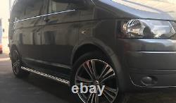 Stainless Steel Side Bars for Volkswagen Transporter T5 SWB