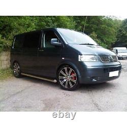 Stainless Steel Side Bars for Volkswagen Transporter T5 SWB