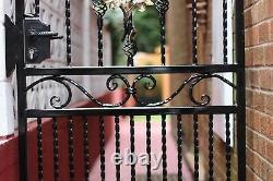 Steel Iron Metal Gate, Security Gate, Garden Gate. Side Gate. Handmade. Handforged