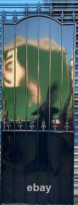 Steel Security Door, Gate. Metal Garden Side Gate With Key Lock (powder Coated)