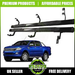 TO FIT Ford Ranger 2006-2012 All Black Side Steps / Bars / Running Boards
