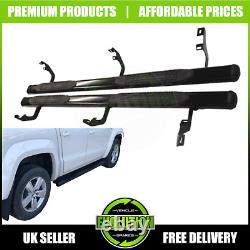 TO FIT TOYOTA HILUX 2006-2015 Black Side Steps Bars Running Boards