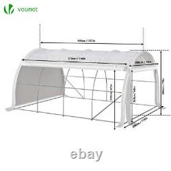 VOUNOT Polytunnel Greenhouse Grow House with Roll-up Side Walls, 4x3x2m 12m²