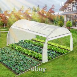 VOUNOT Polytunnel Greenhouse Grow House with Roll-up Side Walls, 4x3x2m 12m²