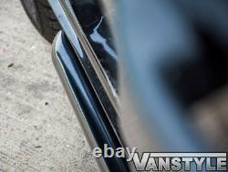 Vauxhall Vivaro 201419 Black Sportline Side Bars Lwb Steel Powder Coated Style