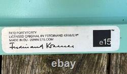 Vintage Fk12 Forty Forty Blue E15 Stackable Metal Side Table Ferdinand Kramer Vg